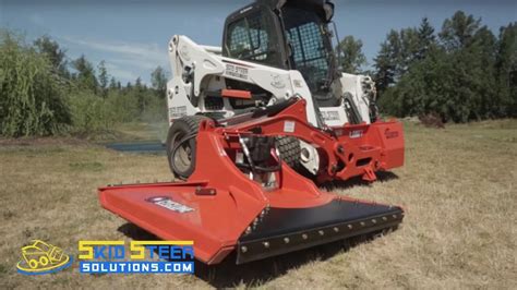 skid steer side arm mower|skid steer ditch bank mower.